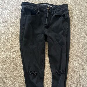 American Eagle Outfitters Black High-Rise Jeggings